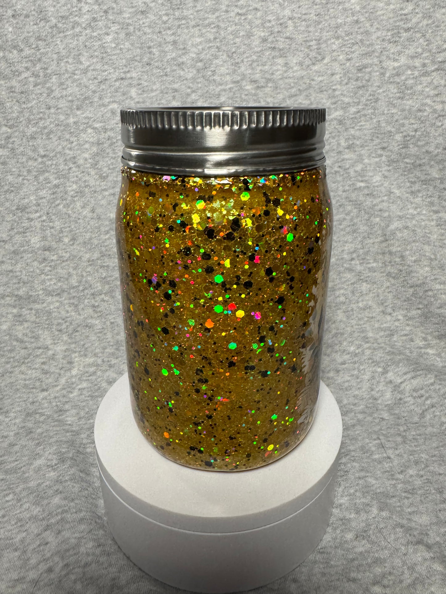 Leopard mason jar
