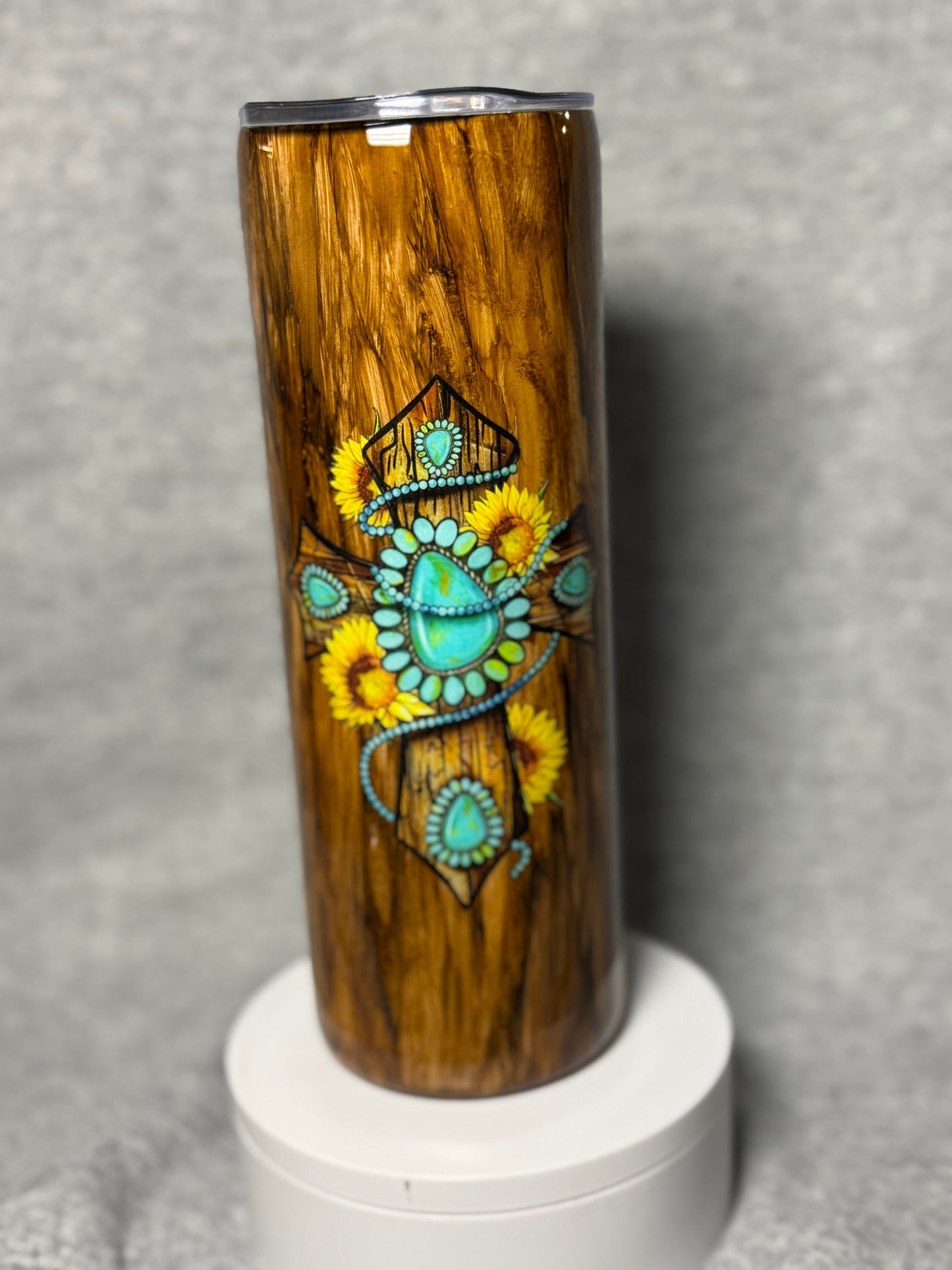 20oz Woodgrain cross