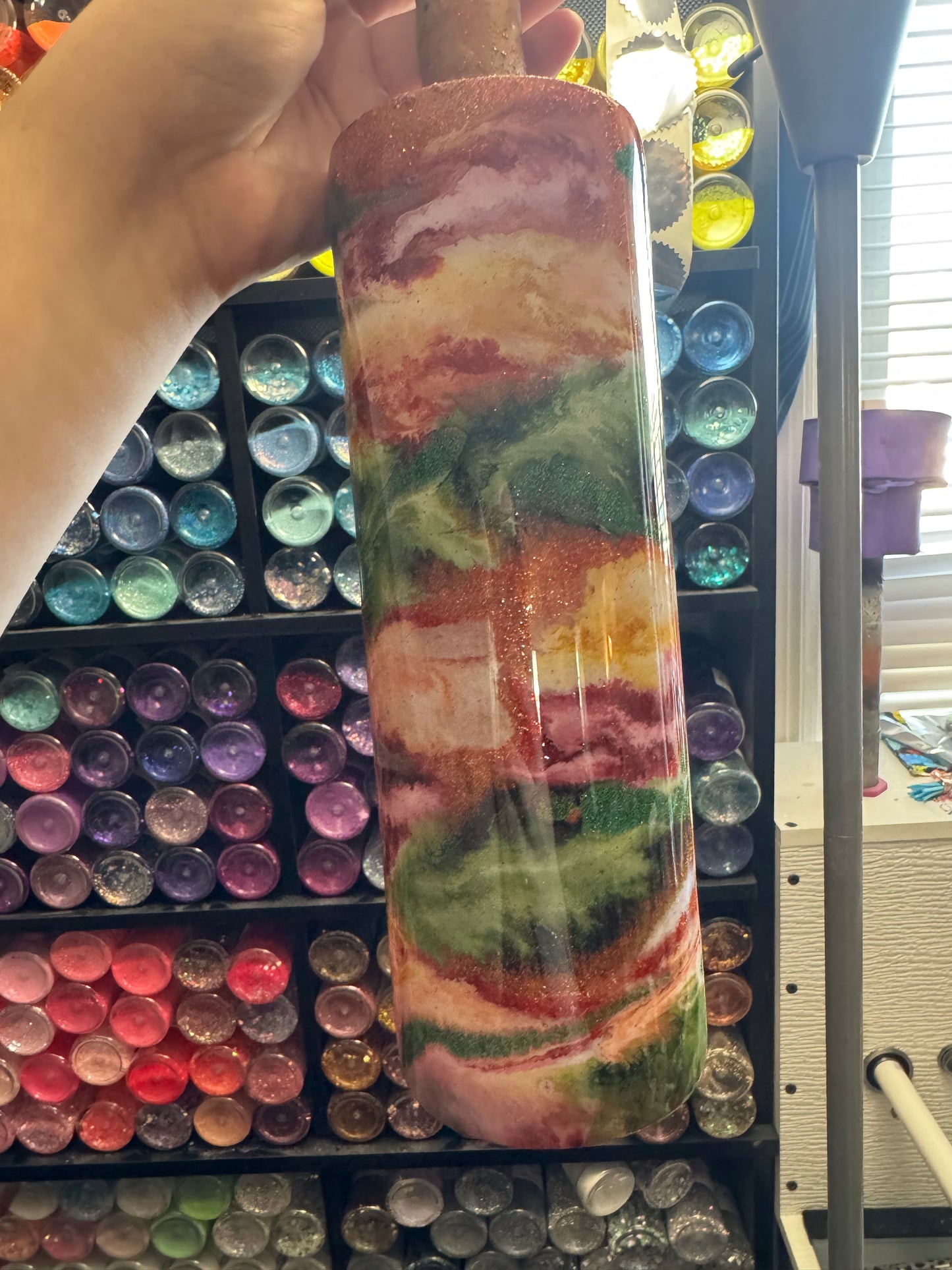 92- orange fall swirl