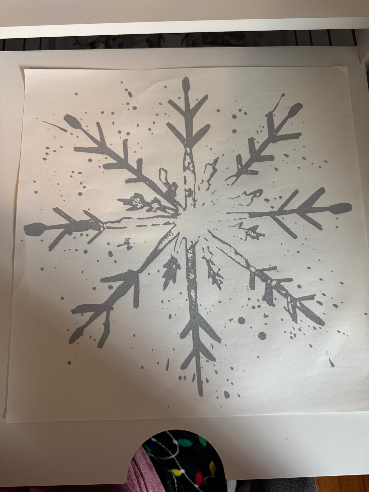 Silver snowflake C62