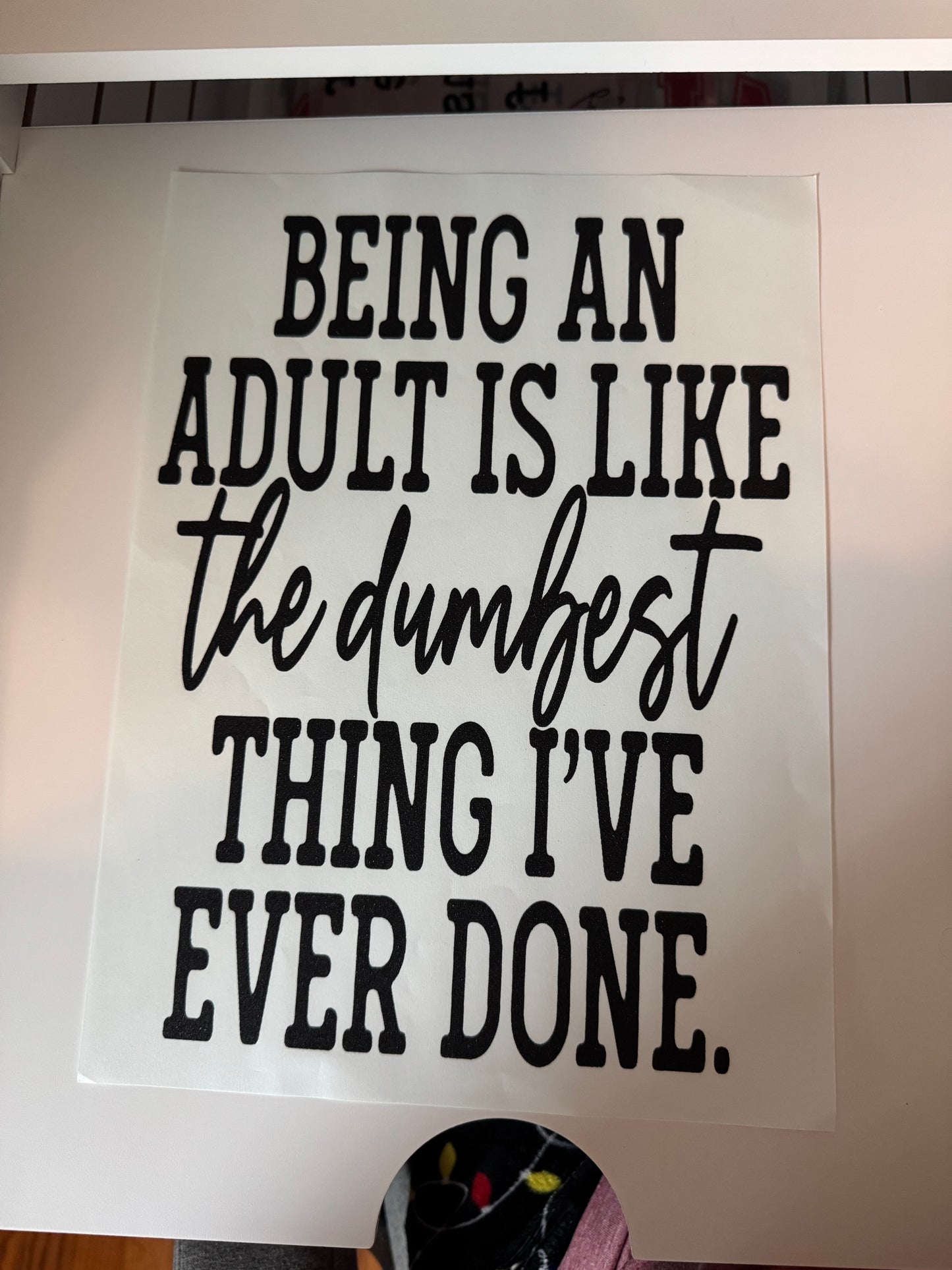 Being an adult S37