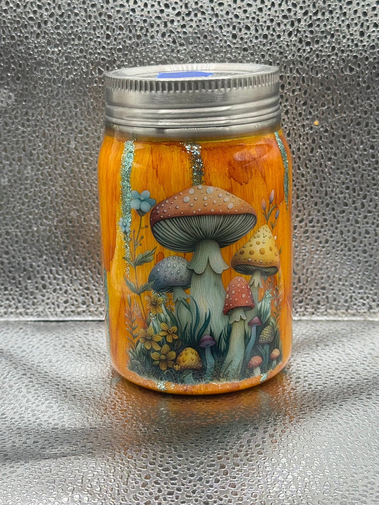 56- mushroom mason jar