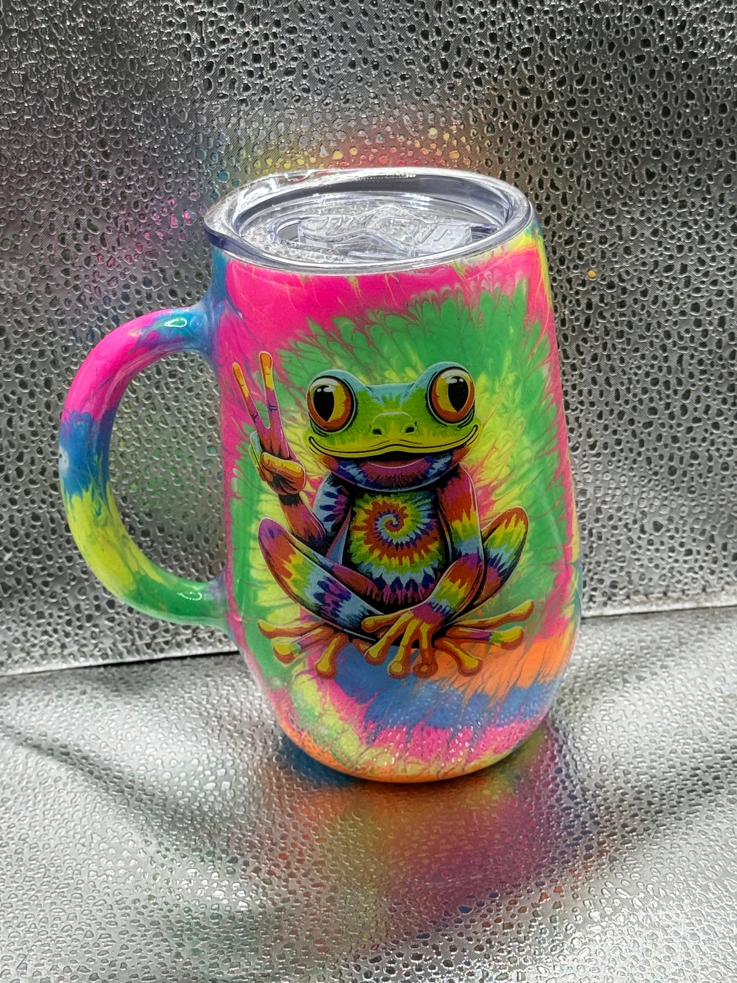 74- tye dye frog
