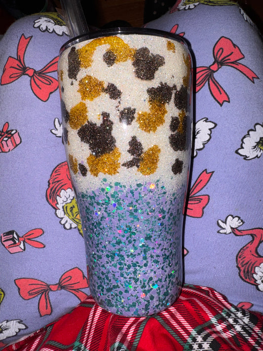 #50 cow glitter