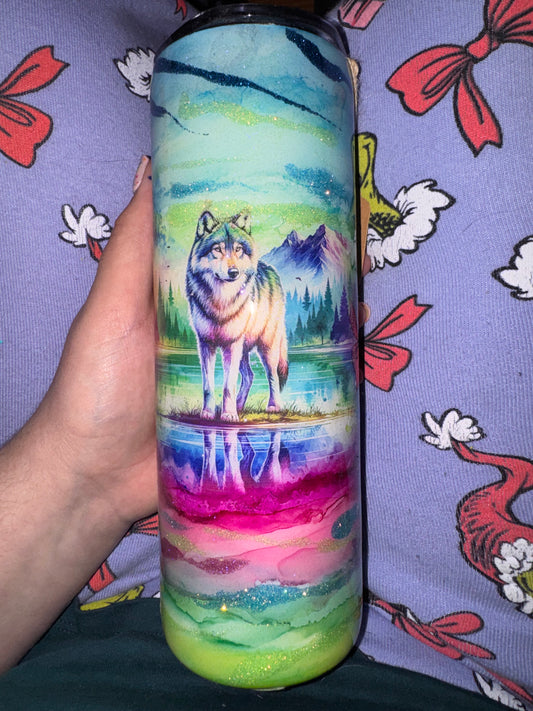 #41 20oz wolf decal