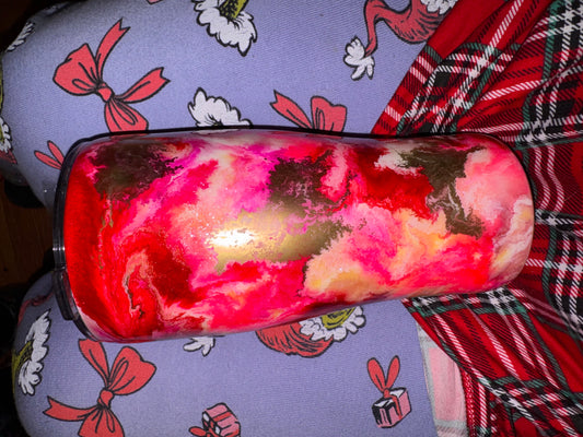 #53 pink red swirl