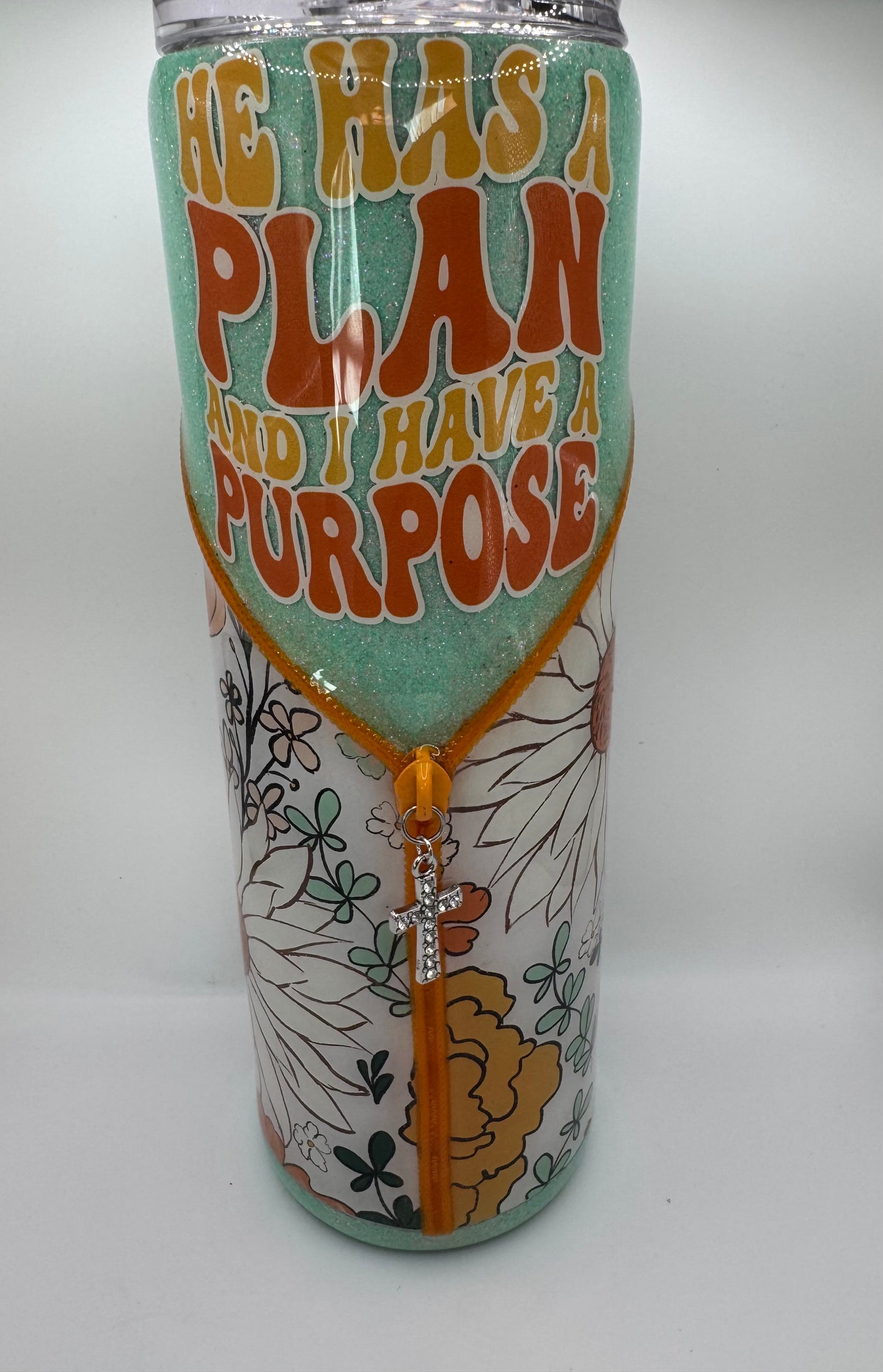 30oz cross zipper cup