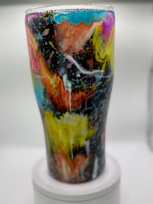 30oz curve neon swirl