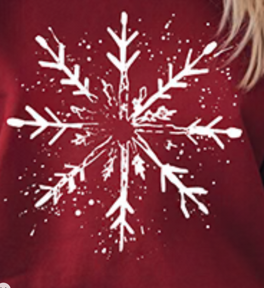 White splatter snowflake