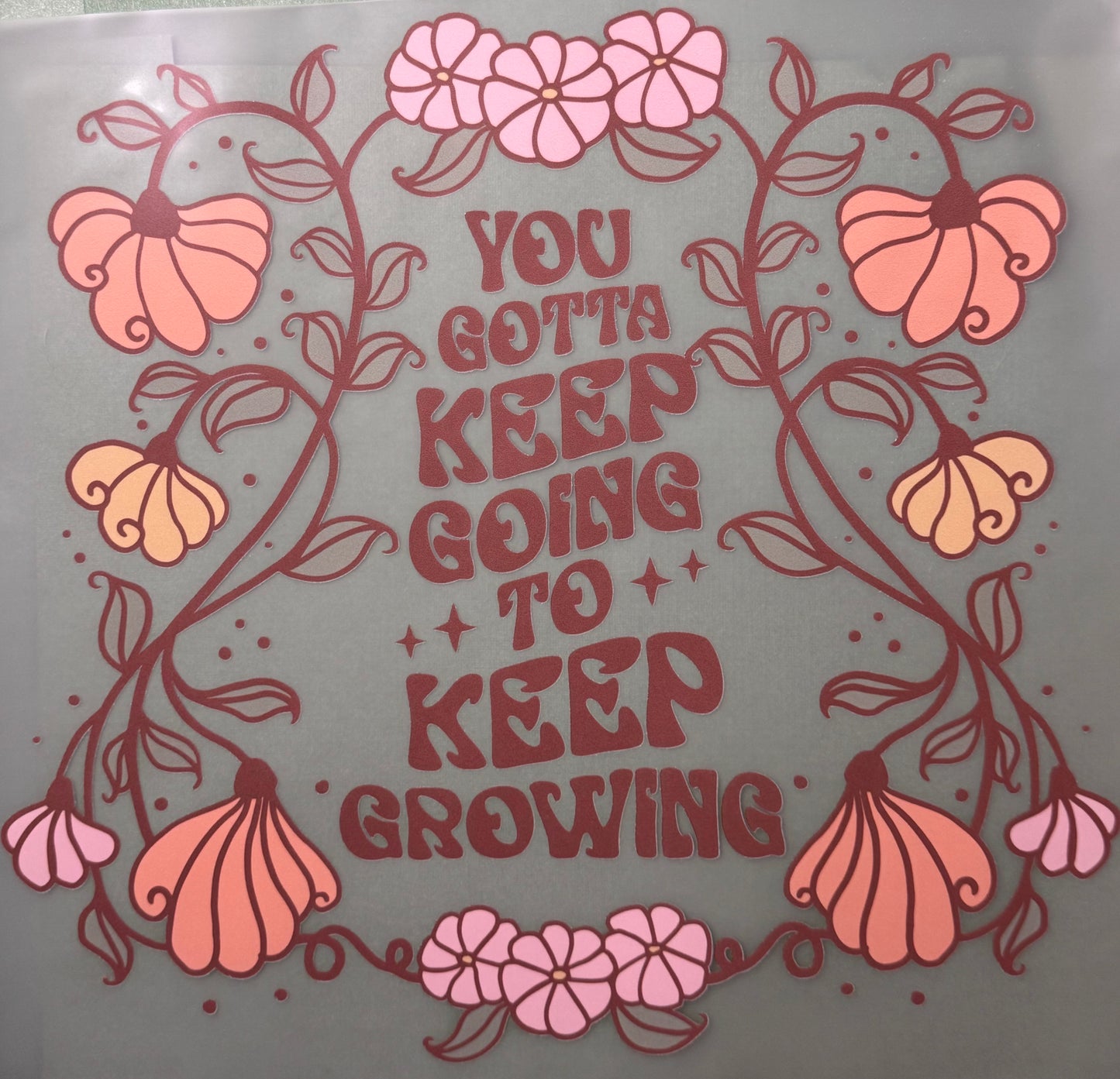 keep going