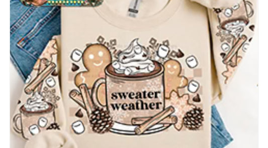 Sweater weather W/double sleeves