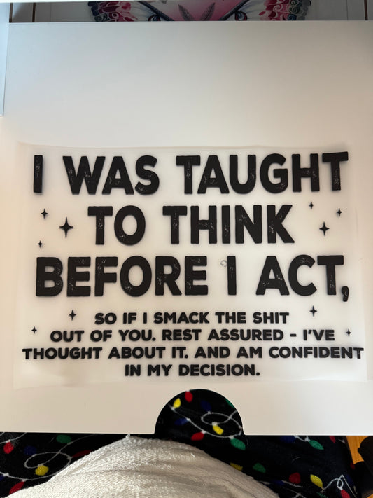 Taught to think S04