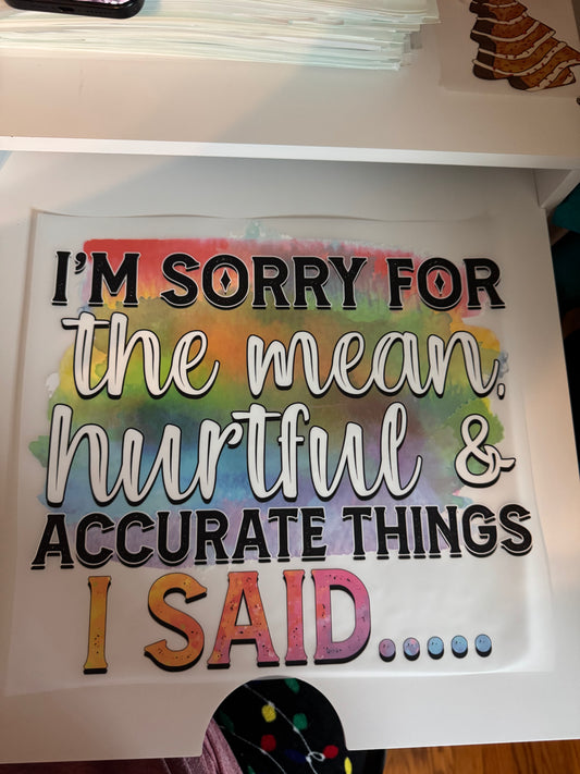 Mean accurate things S54