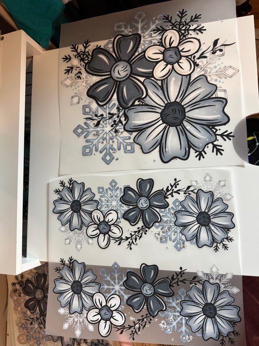 Blue flowers (with sleeves) C60