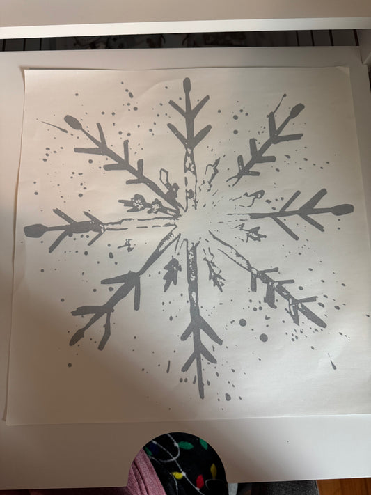 Silver snowflake C62