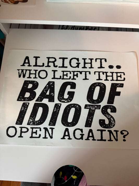 Bag of idiots S36