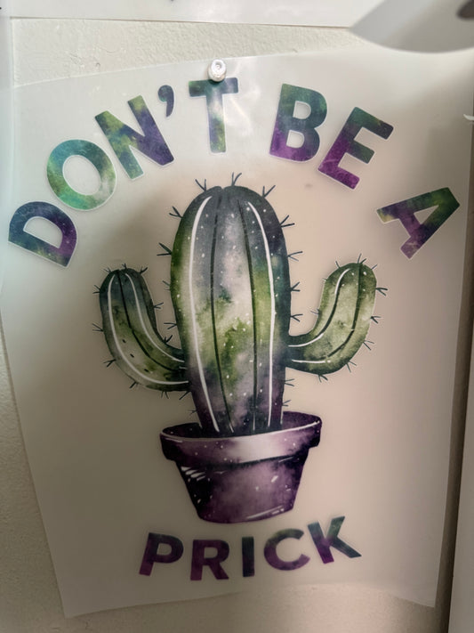 Don't be a prick W01