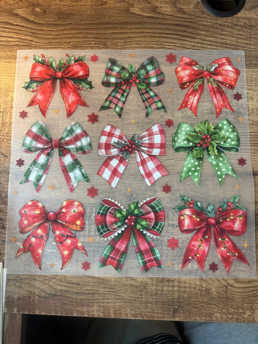 C87 Xmas bow collage