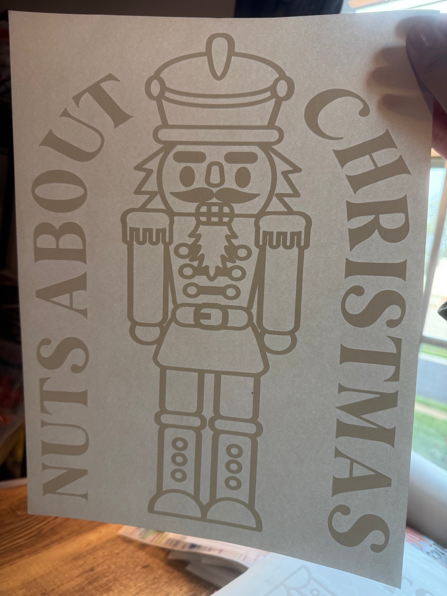 C79 Nuts about Christmas white ink