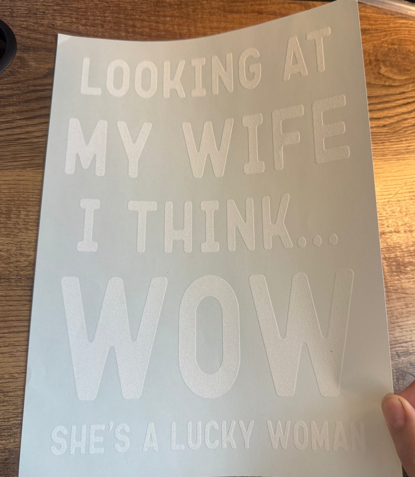 S85 Looking at my wife