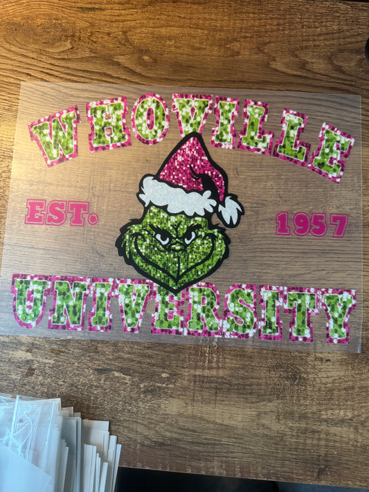 C67 Faux glitter whoville