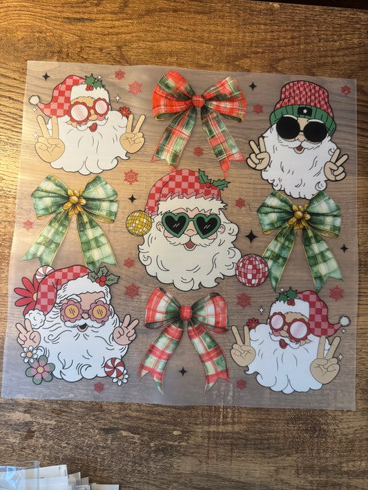 C66 Peace sign santa