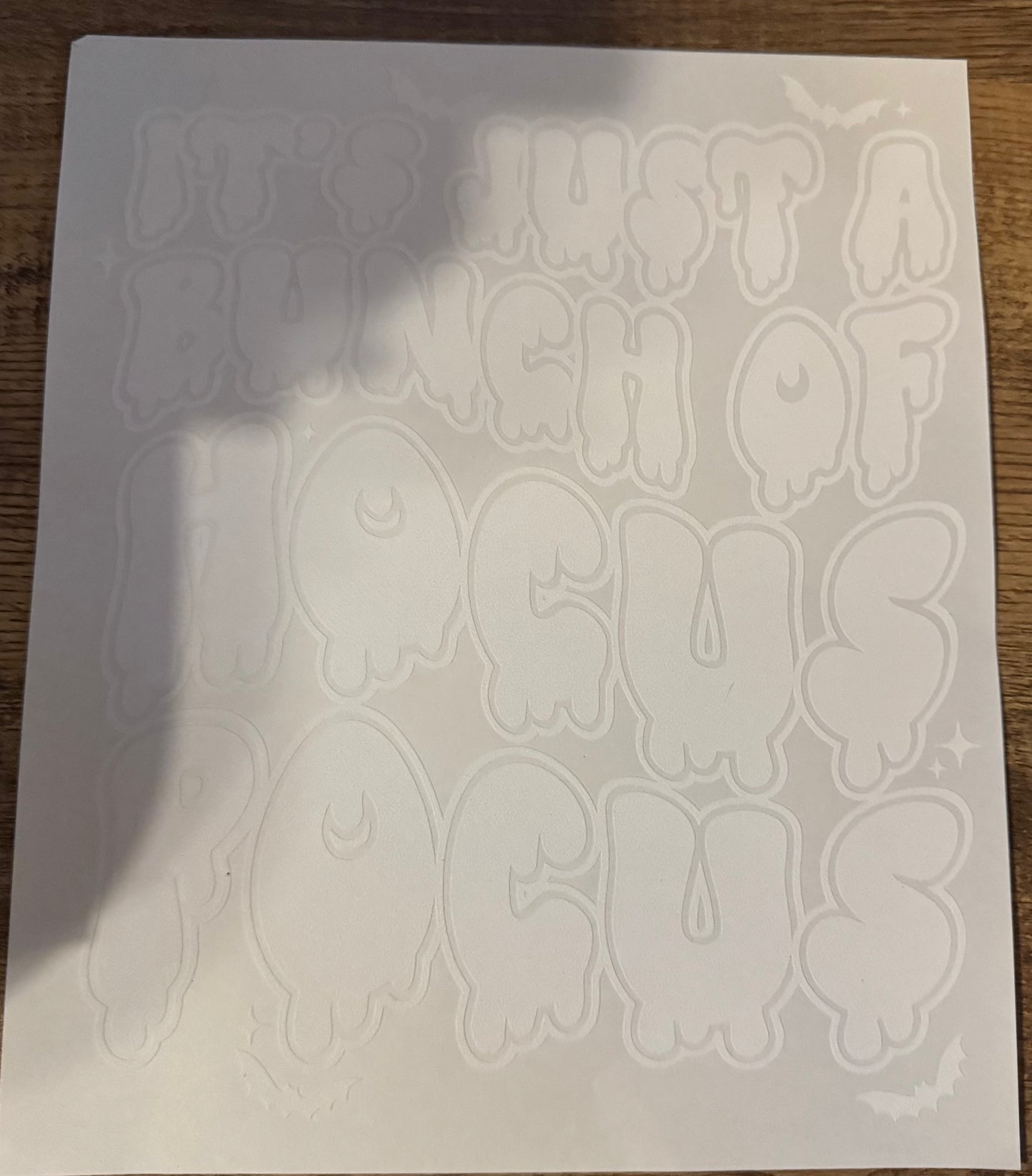 F118 White ink just a bunch