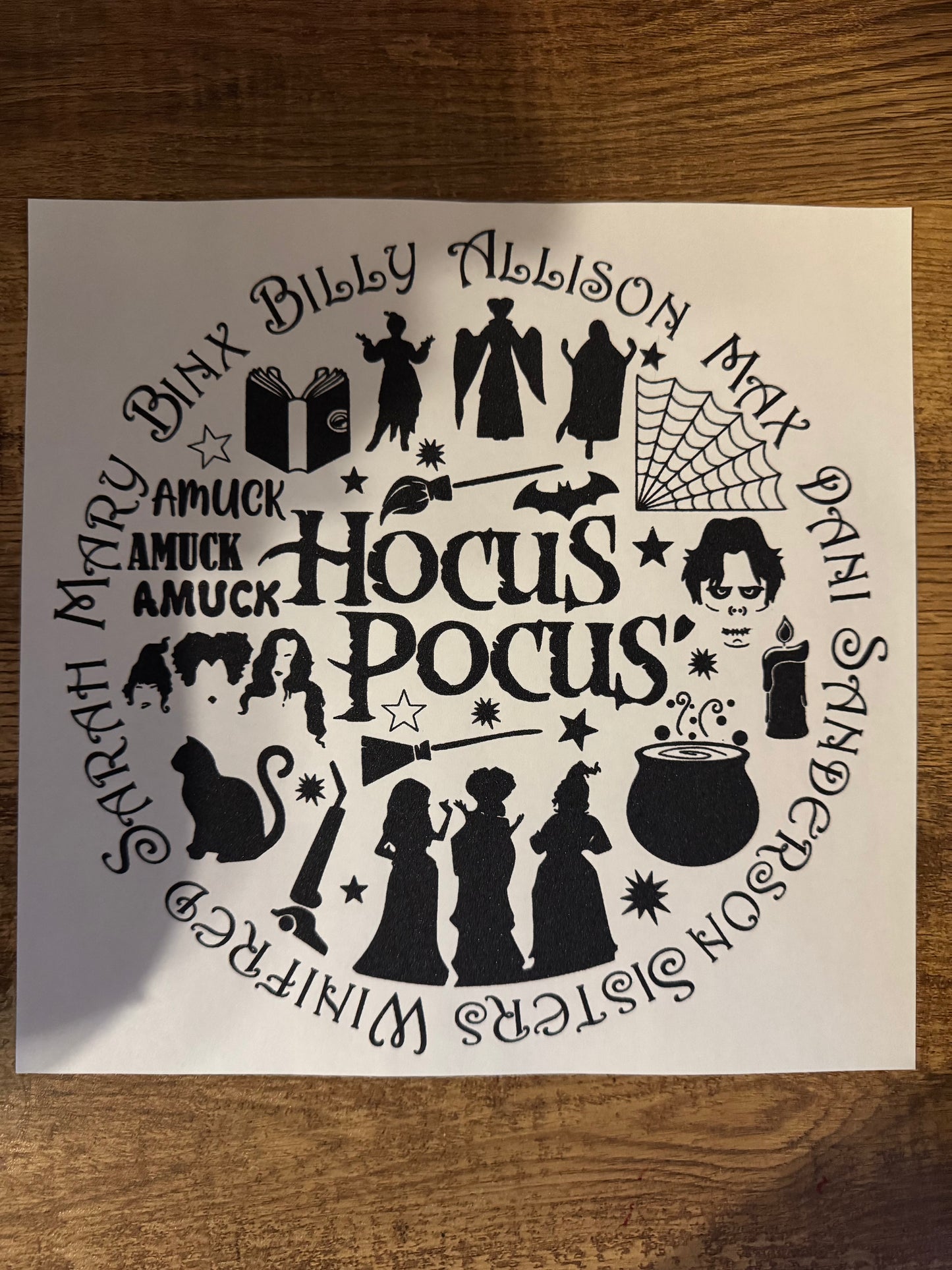 F117 Hocus pocus names