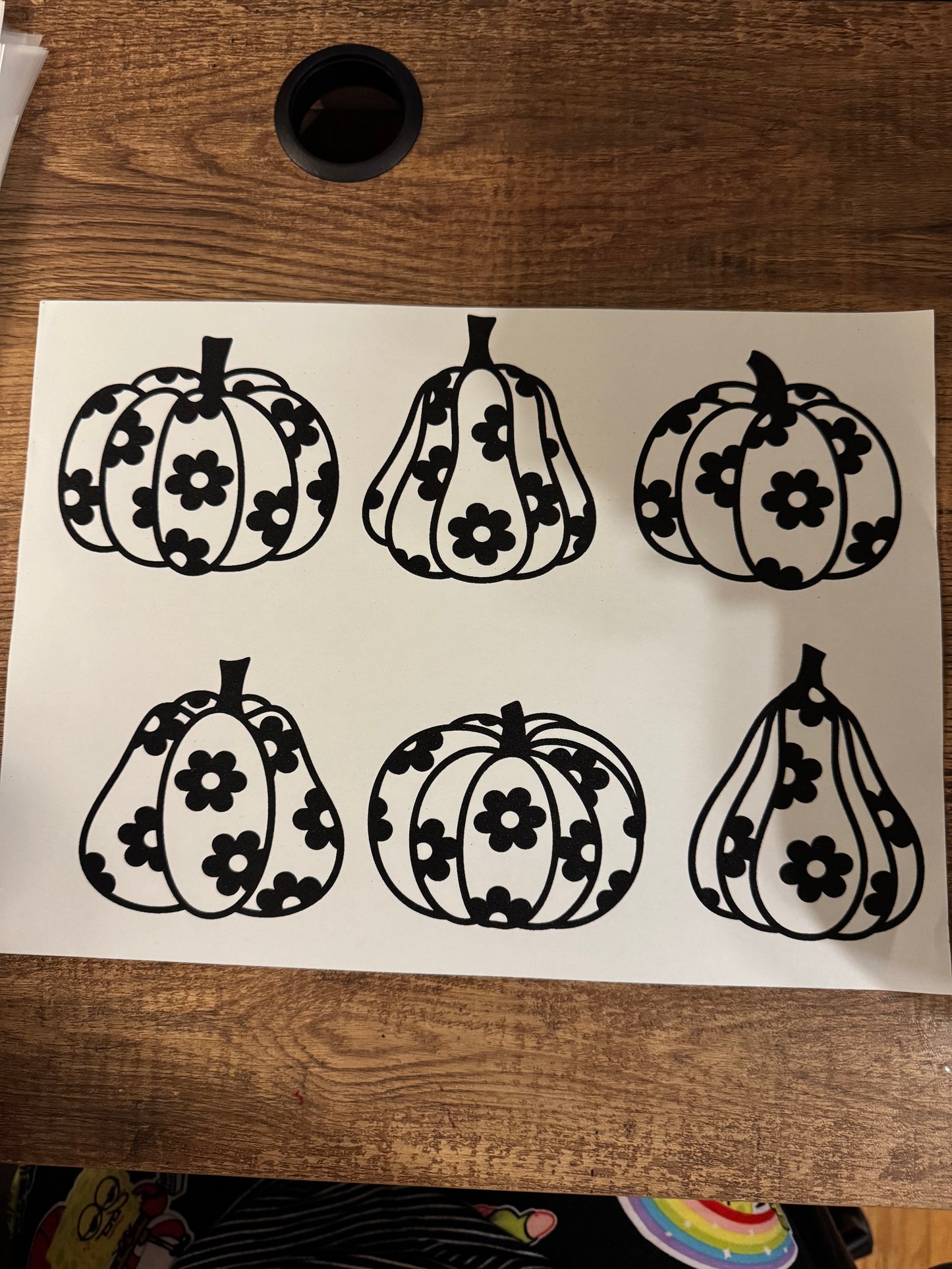 F108 Floral pumpkins