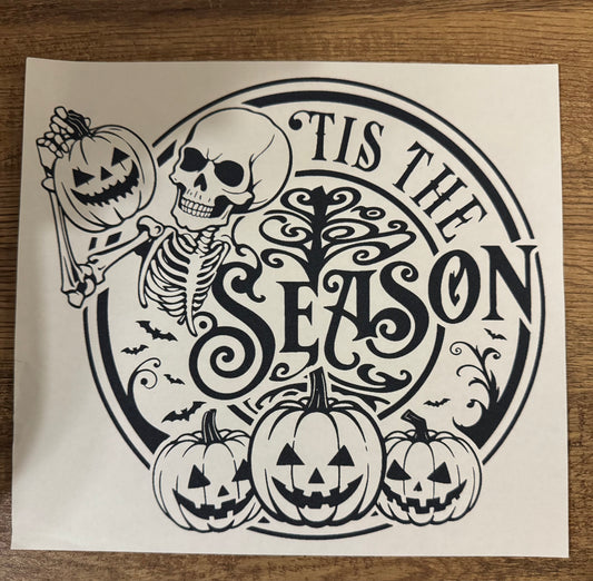 F107 tis the season black ink