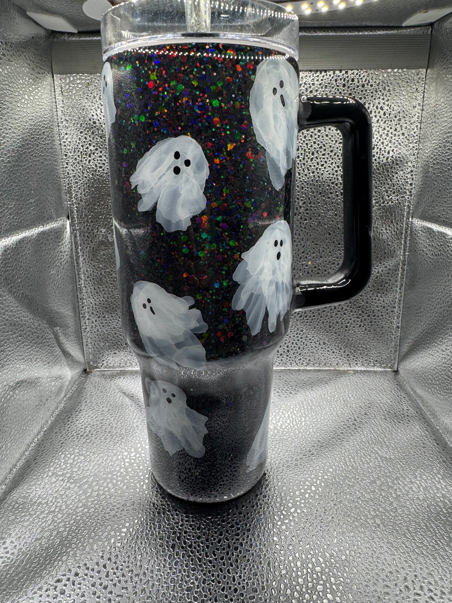 18- 40oz glitter ghost