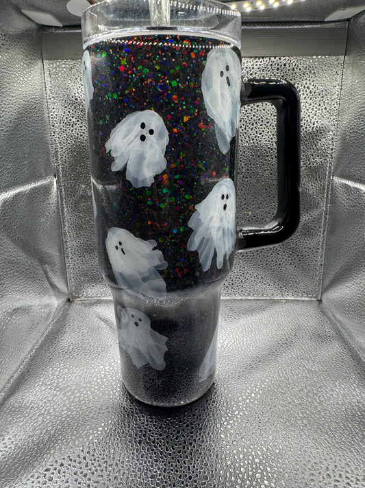 18- 40oz glitter ghost