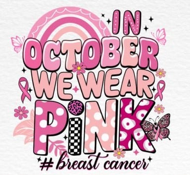 In October we wear pink