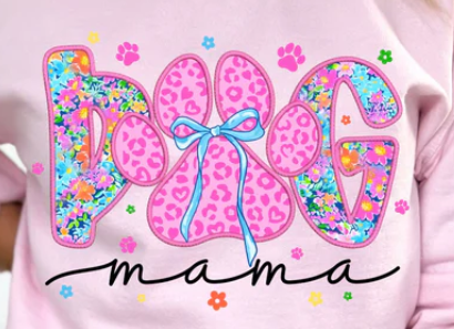 Pink dog mama *glitter*
