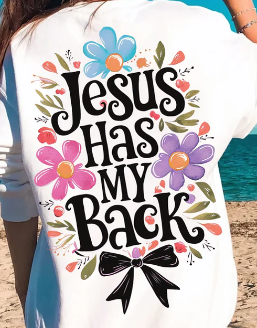 Jesus has my back *glitter*
