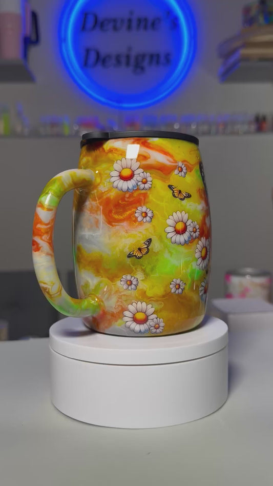 Butterfly cow mug